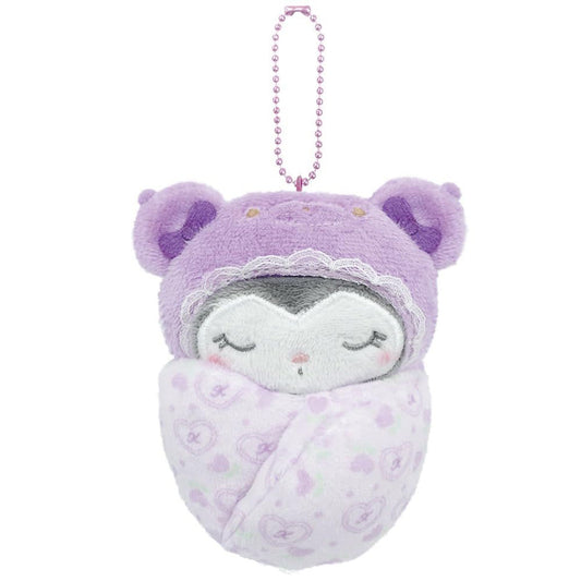 Sanrio | Kuromi Wrap-Around Swaddle Mascot Latte Bear Baby 5.0 X 12.0 12.0Cm