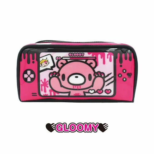 Gloomy Bear | The Naughty Grizzly Square Pouch Zipper Pouch H100×W200×D58mm
