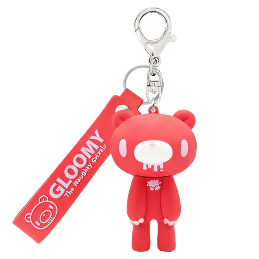 Gloomy Bear | 3D Figure Keychain 43×130×46mm (Strawberry)