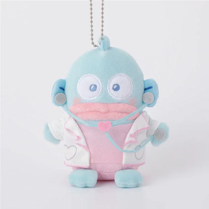 SANRIO | Hangyodon Mascot Holder Plush Keychain Bag Charm 10cm Approx. (Nurse Series)