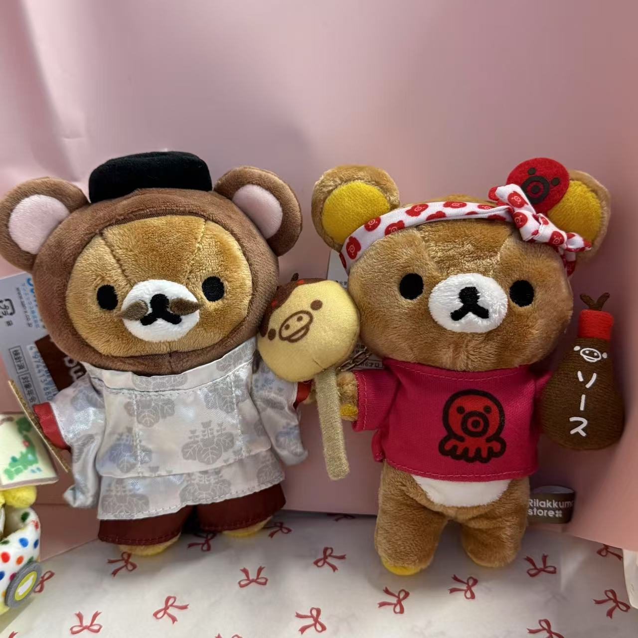 SAN-X | Rilakkuma Kansai Souvenir Hanging Plush Toy Keychain Bag Charm 13cm Approx.