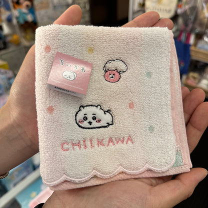 CHIIKAWA | Towel Handkerchief Cotton 100% H250×W250mm (Dot)