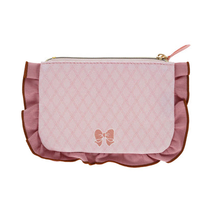 Mikko Illustrations | Frill Cosmetic Pouch 125×190×12mm (Lil ala mode Mousse & Cammy)