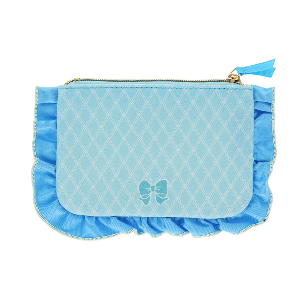 Mikko Illustrations | Frill Cosmetic Pouch 125×190×12mm (Lil ala mode Souffle & Latte)