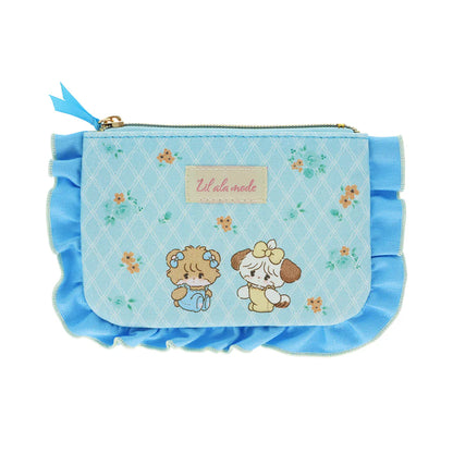 Mikko Illustrations | Frill Cosmetic Pouch 125×190×12mm (Lil ala mode Souffle & Latte)