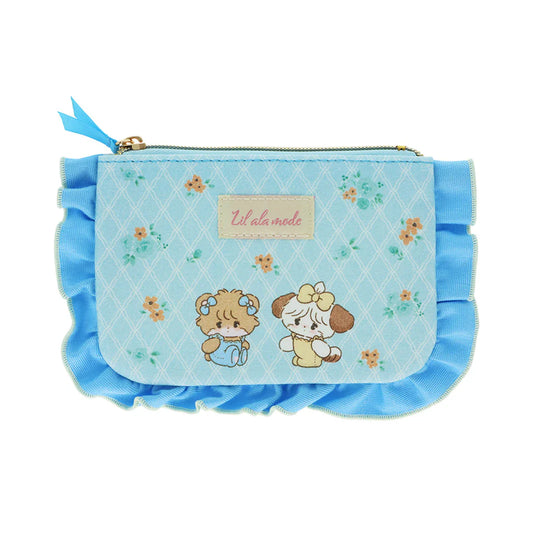 Mikko Illustrations | Frill Cosmetic Pouch 125×190×12mm (Lil ala mode Souffle & Latte)