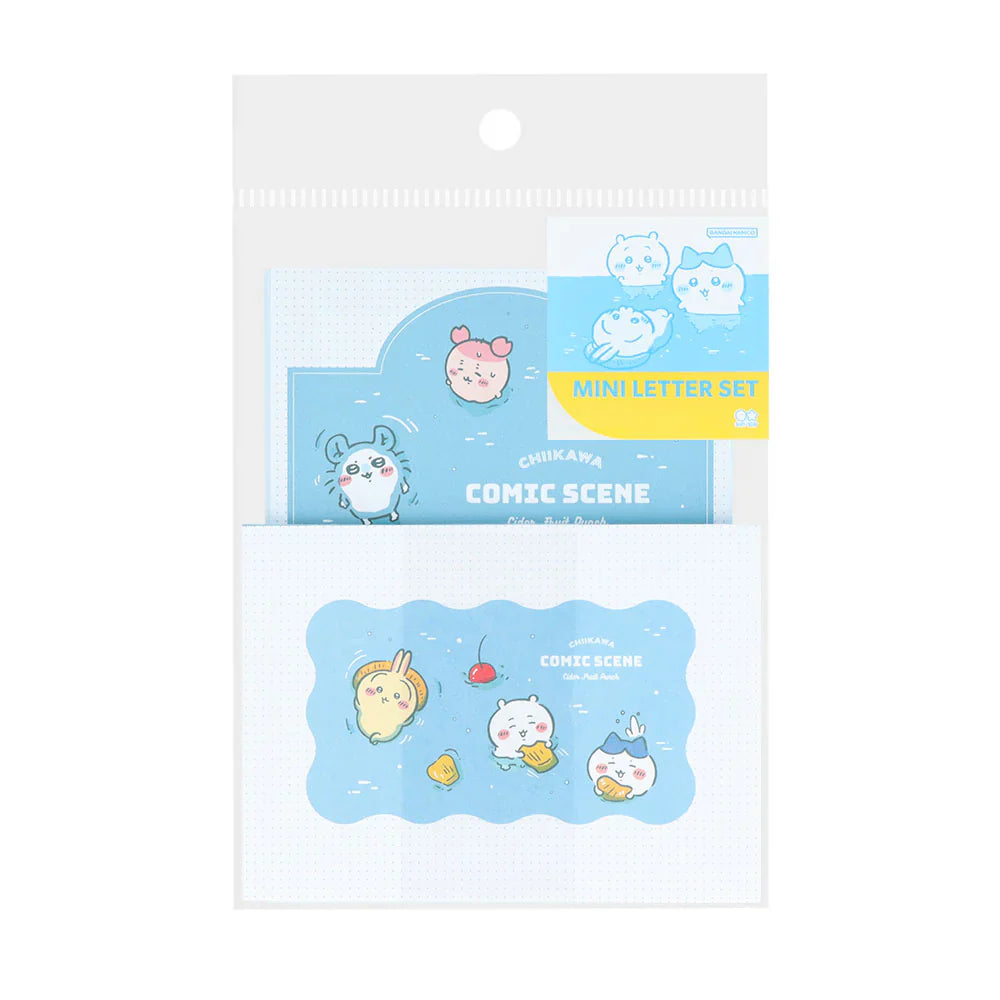 CHIIKAWA | Mini Letter Set (River Comic Scene Cider Fruit Punch)