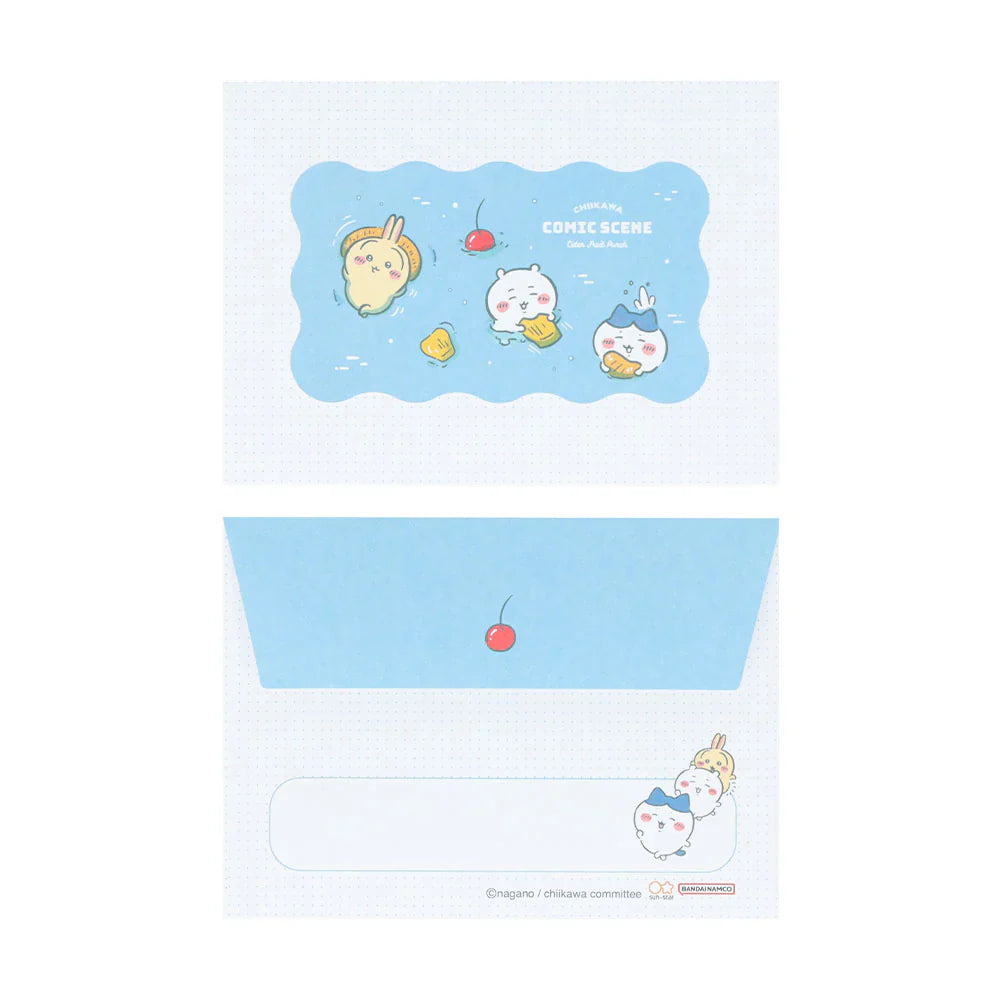 CHIIKAWA | Mini Letter Set (River Comic Scene Cider Fruit Punch)