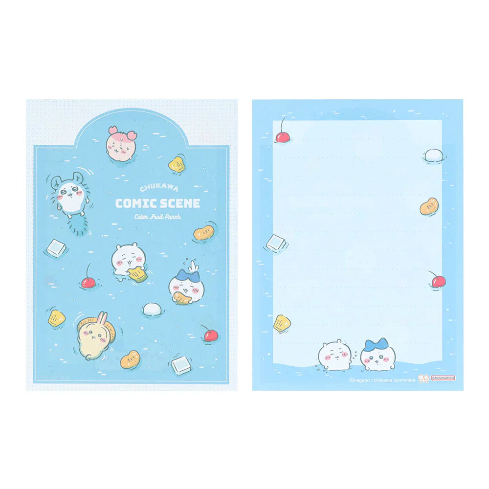 CHIIKAWA | Mini Letter Set (River Comic Scene Cider Fruit Punch)
