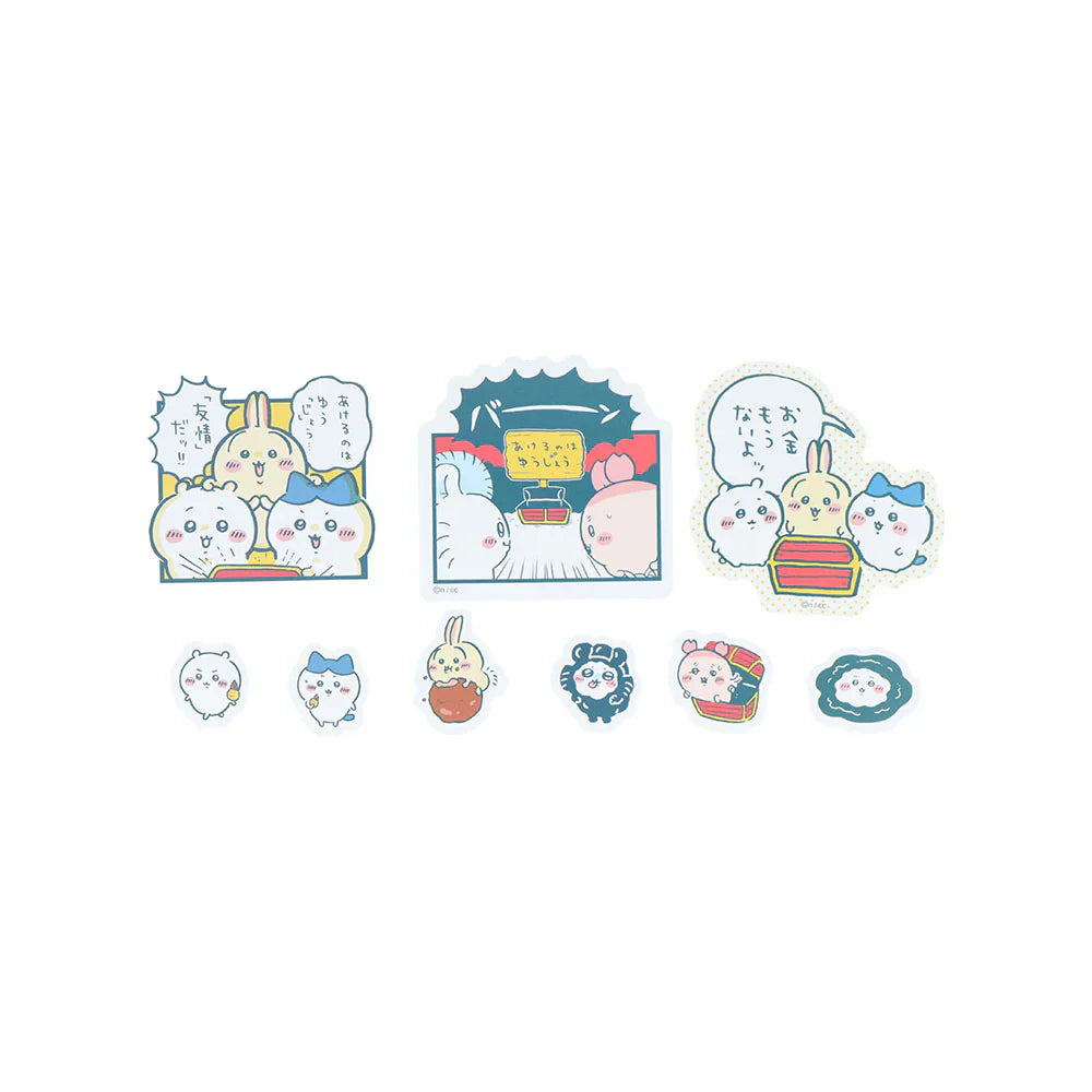CHIIKAWA | Flake Sticker Seal 18pcs (River Comic Scene Treasure)