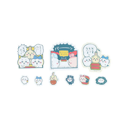 CHIIKAWA | Flake Sticker Seal 18pcs (River Comic Scene Treasure)