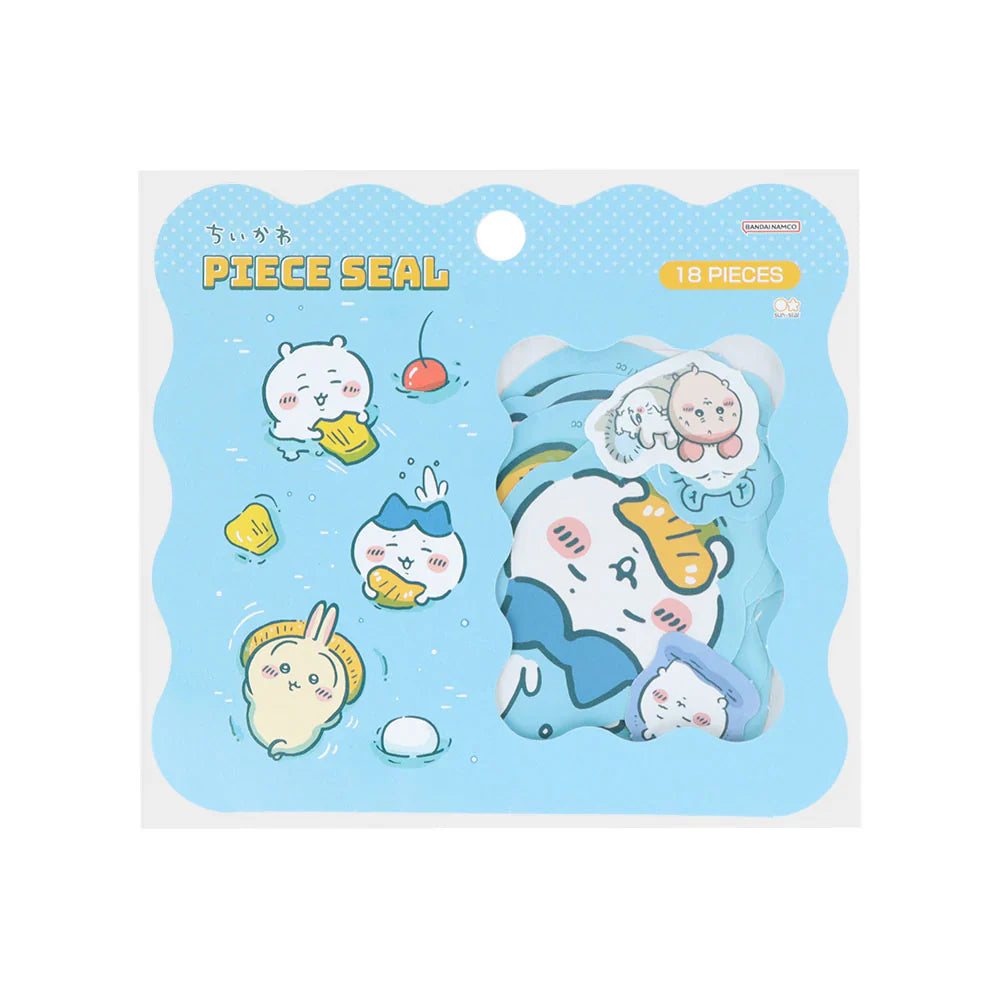 CHIIKAWA | Flake Sticker Seal 18pcs (River Comic Scene Cider Fruit Punch)
