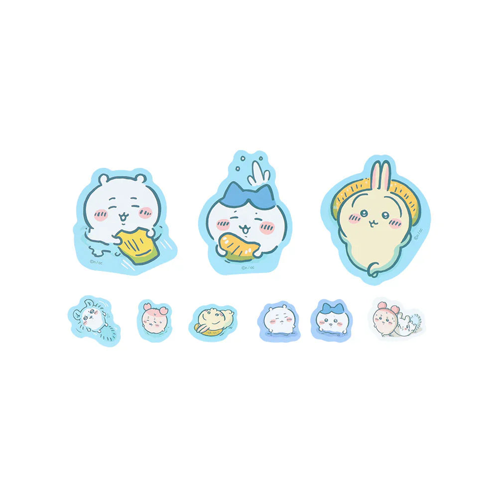 CHIIKAWA | Flake Sticker Seal 18pcs (River Comic Scene Cider Fruit Punch)