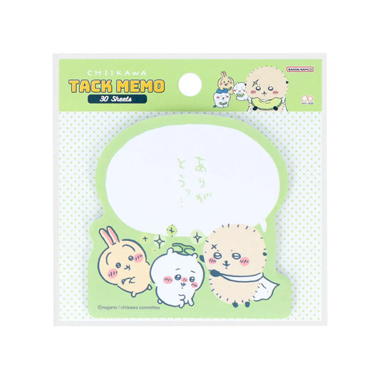 CHIIKAWA | Tack Memo Pad Sticky Notes 69×69×4mm (Chiikawa & Rakko & Usagi Comic Scene Thank You)