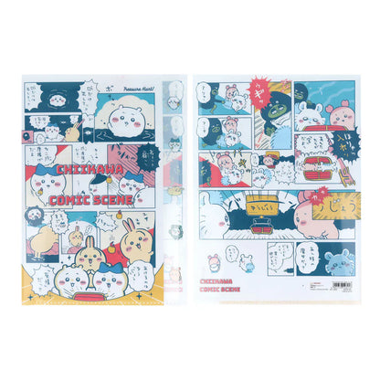 CHIIKAWA | Die-cut Clear A4 File 5P H310×W225×D2mm (River Comic Scene Cider Treasure)