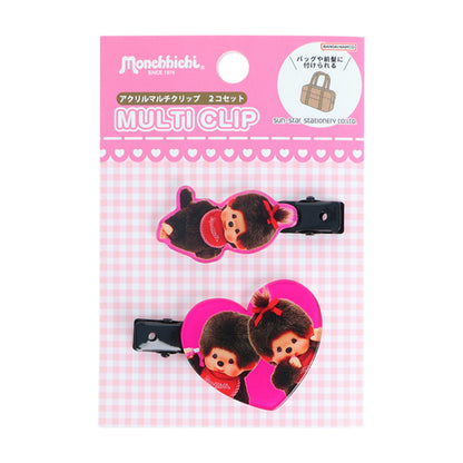Monchhichi | Multi-Clip Set of 2 40x40x3mm