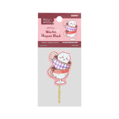 Chiikawa | Wooden Magnet Hook Chiikawa H55×W45×D25Mm (Wonder Tea Time)
