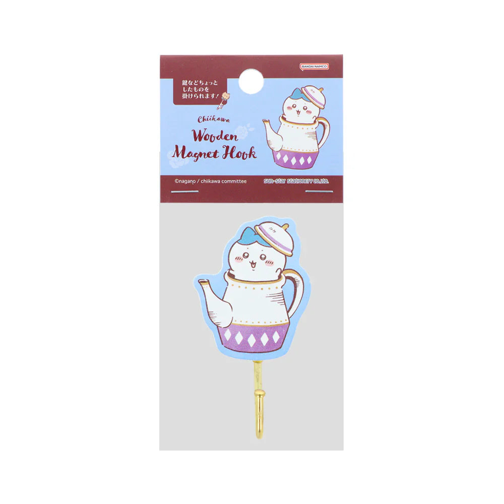 Chiikawa | Wooden Magnet Hook Hachiware H55×W45×D25Mm (Wonder Tea Time)