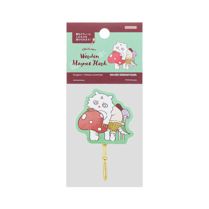 Chiikawa | Wooden Magnet Hook Anoko H55×W45×D25Mm (Wonder Tea Time)