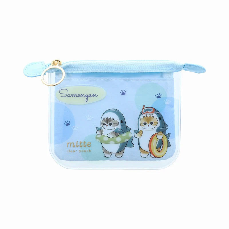 MOFUSAND | Clear Pouch Mini Flat MITTE H100×W170×D10mm (Shark)