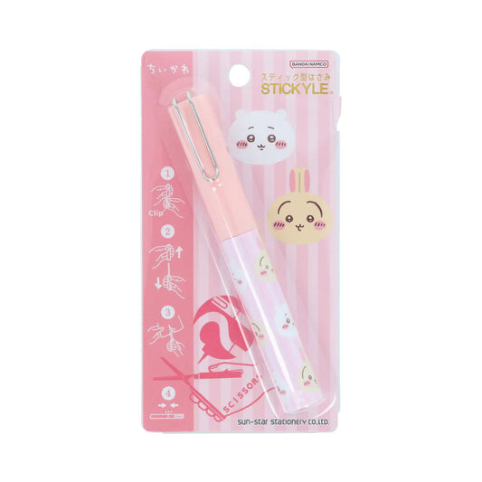 Chiikawa | Stickyle Portable Scissors H116×W14×D18mm (Chiikawa & Usagi - Pink)