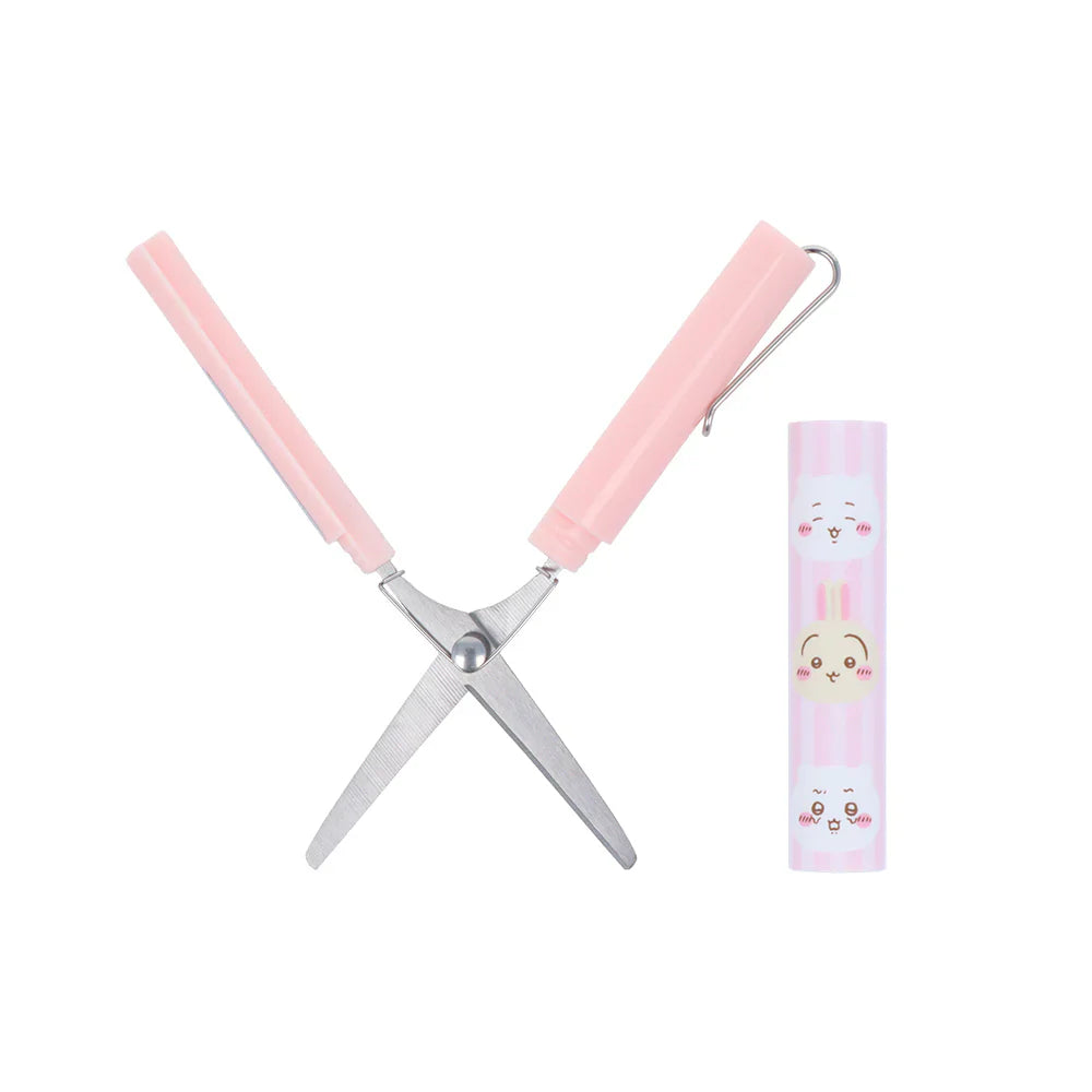 Chiikawa | Stickyle Portable Scissors H116×W14×D18mm (Chiikawa & Usagi - Pink)