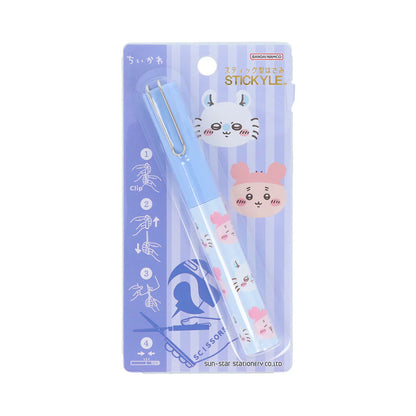 Chiikawa | Stickyle Portable Scissors H116×W14×D18mm (Momonga & Kani-chan - Purple)