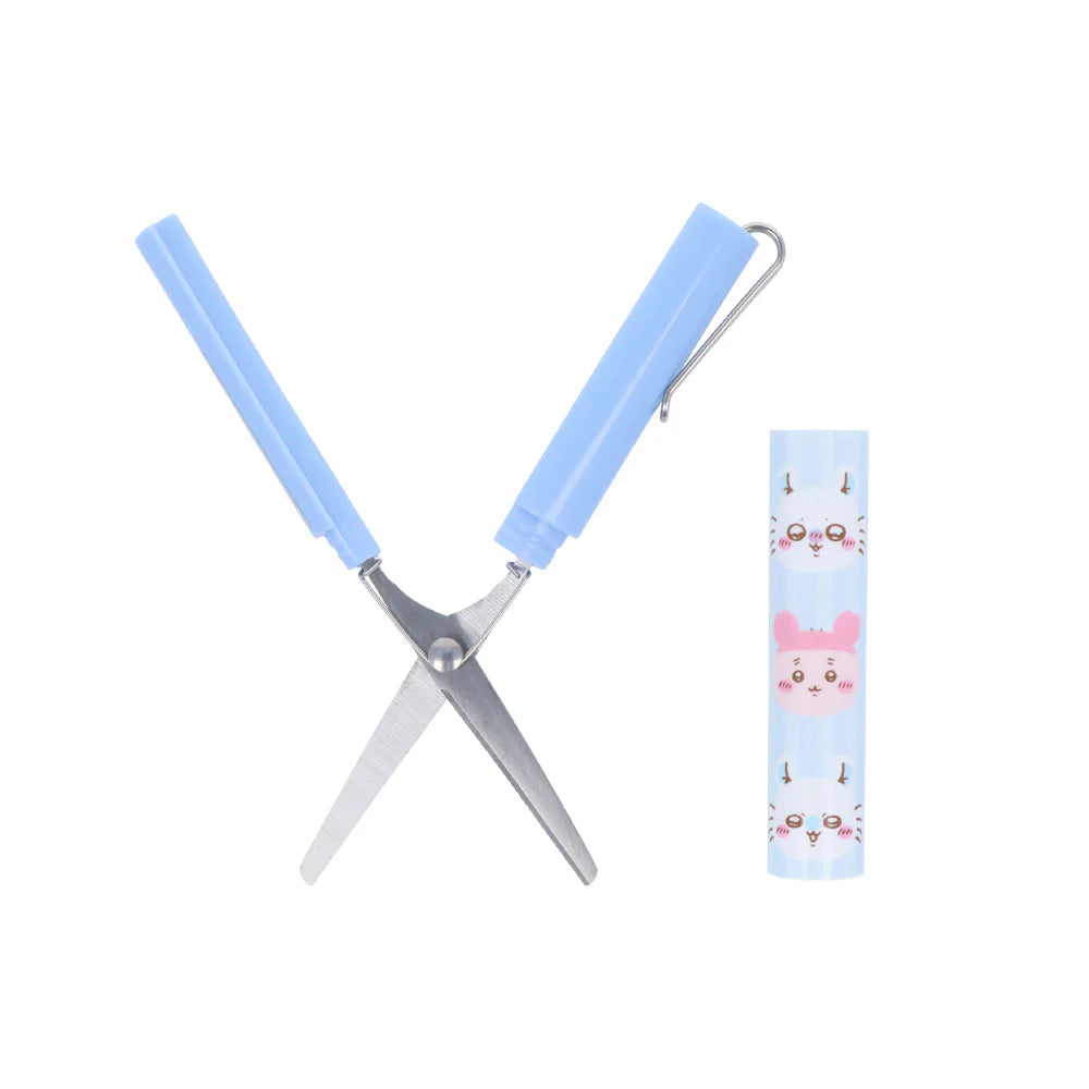 Chiikawa | Stickyle Portable Scissors H116×W14×D18mm (Momonga & Kani-chan - Purple)