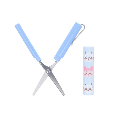 Chiikawa | Stickyle Portable Scissors H116×W14×D18mm (Momonga & Kani-chan - Purple)