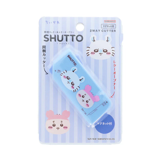 CHIIKAWA | Shutto 2way Cutter 70×30×12mm (Momonga & Kani-chan)