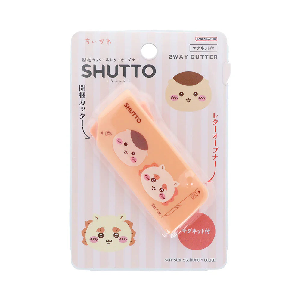 CHIIKAWA | Shutto 2way Cutter 70×30×12mm (Kurimanju & Shisa)
