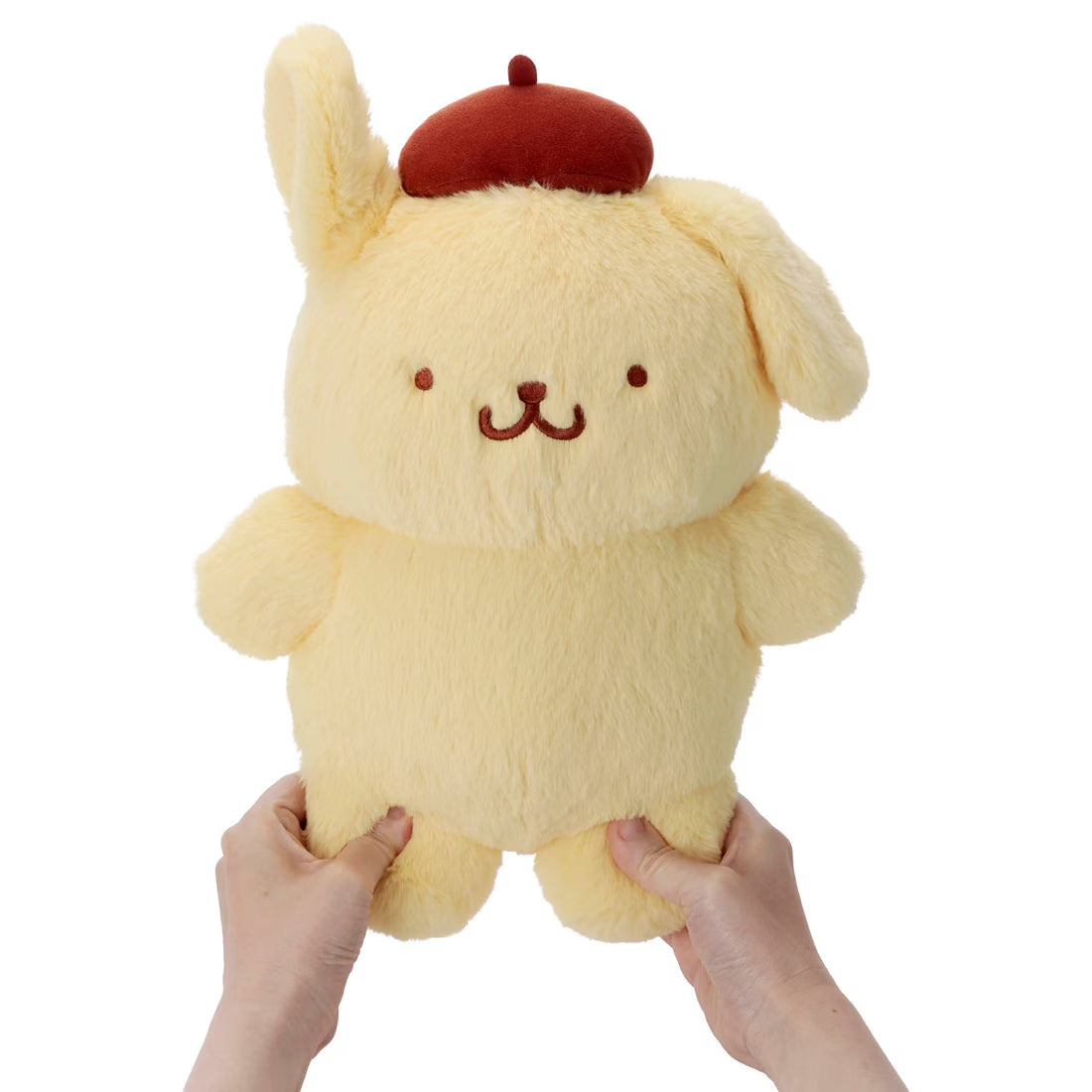 SANRIO | PomPomPurin Pom Pom Purin  Pyokorin Plush Toy 250x340x145mm (Full And Happy Pudding 30th anniversary)