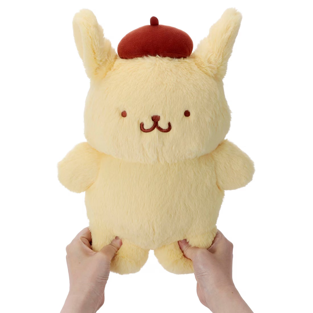 SANRIO | PomPomPurin Pom Pom Purin  Pyokorin Plush Toy 250x340x145mm (Full And Happy Pudding 30th anniversary)