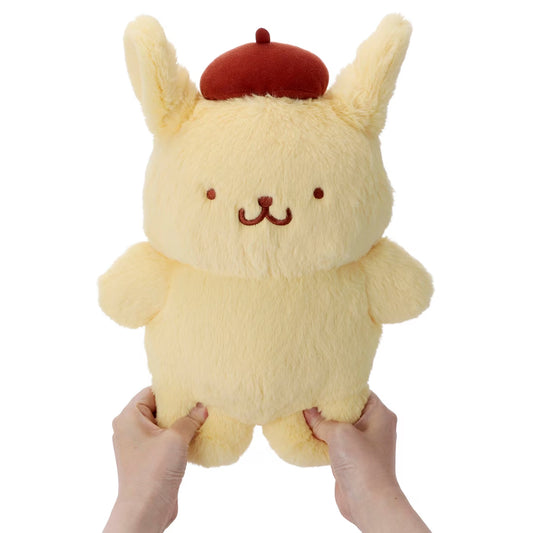 SANRIO | PomPomPurin Pom Pom Purin  Pyokorin Plush Toy 250x340x145mm (Full And Happy Pudding 30th anniversary)