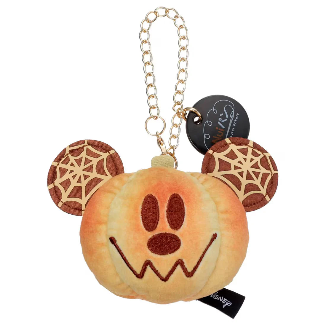 DISNEY | Mickey Mouse Nui Pan Chain Strap Keychain Mascot Holder 90×75×80mm (Nui Bread Pumpkin)