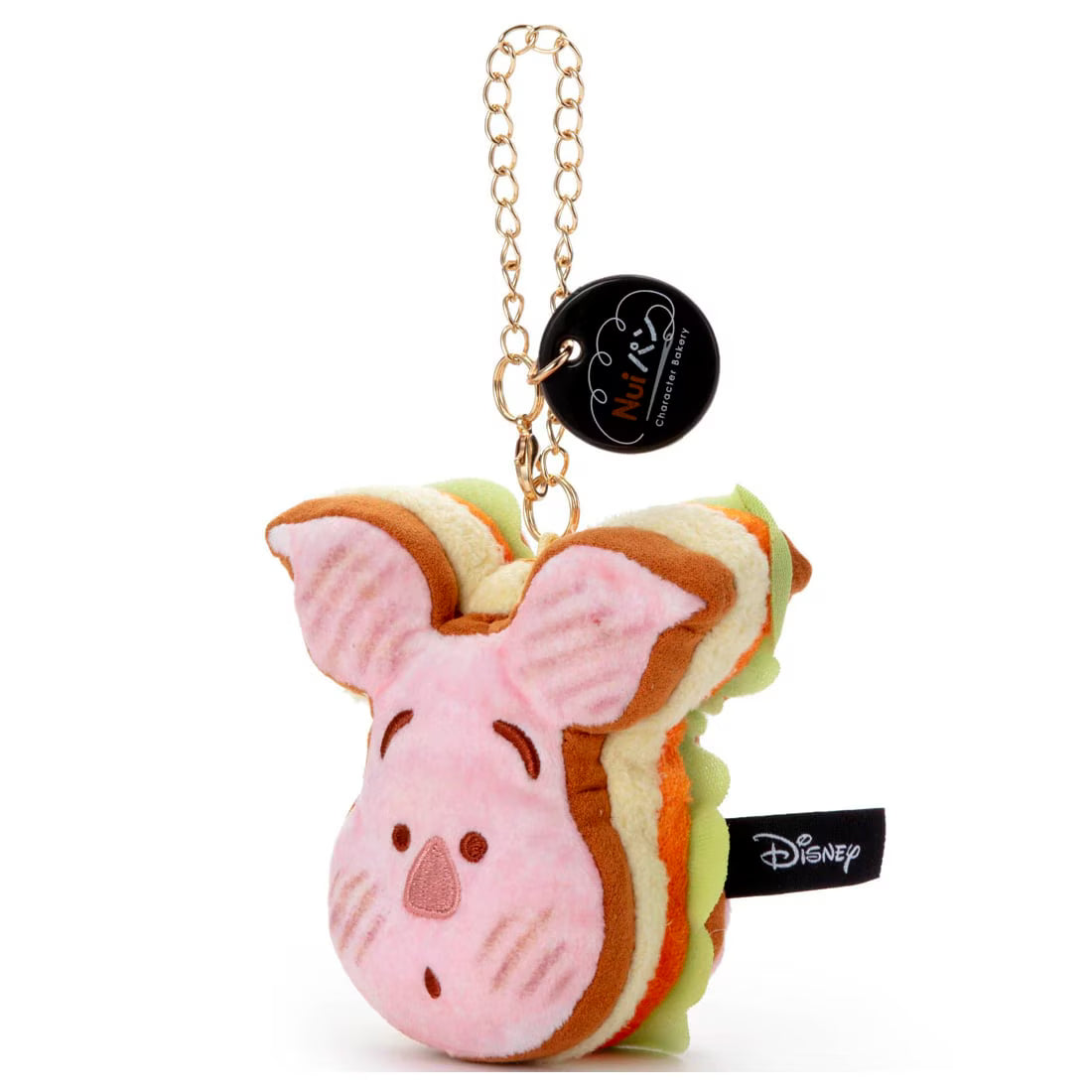 DISNEY | Winnie the Pooh Piglet Nui Pan Chain Strap Keychain Mascot Holder W90×H130×D120mm (Sandwitch)