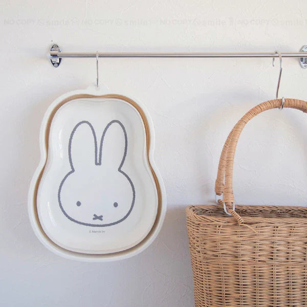 MIFFY | Folding Tub / Washing Tub Bucket 5L (24.5×32×4.4cm - 24.5×32×11.9cm)