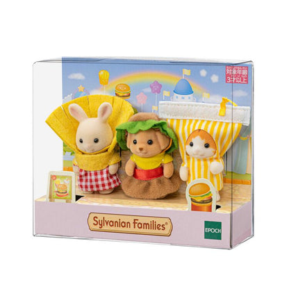 【JP】Sylvanian Families | 35th Baby Trio Hamburger Set