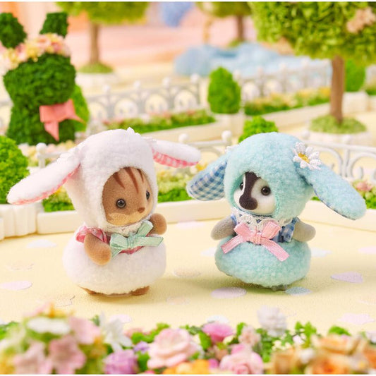 【Jp】Sylvanian Families | Lop Ear Rabbit Costume Baby Pair 123 X 45 102 Mm