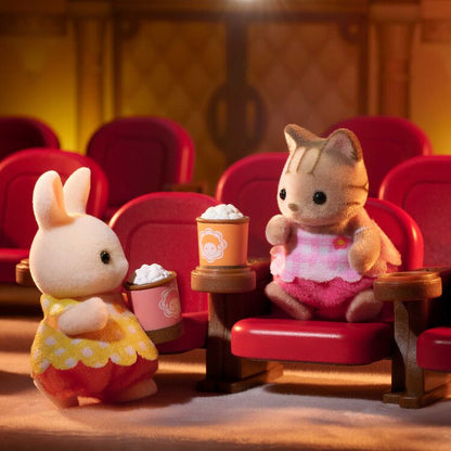 Sylvanian Families | Movie Theater Edition Set (Margaret Baby Rabbit &Striped Cat）