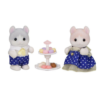 【JP】Sylvanian Families | Pair Curly Ears Cat Baby Sweets Set 135 x 40 x 120 mm