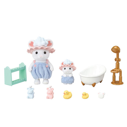 Sylvanian Families | Bath Time Marshmallow Mouse Set Together