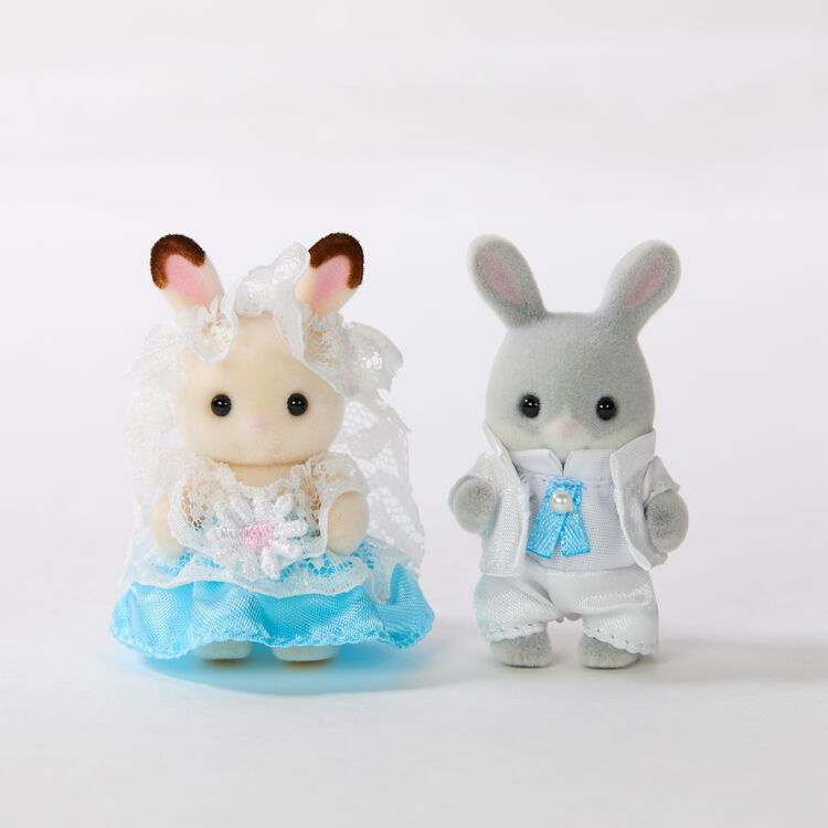 【Jp】Sylvanian Families | Baby Rabbit Chocolate Cotton Pair Wedding