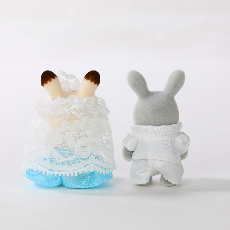 【Jp】Sylvanian Families | Baby Rabbit Chocolate Cotton Pair Wedding