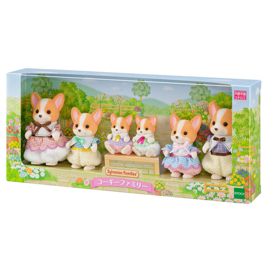 【JP】Sylvanian Families | Corgi family Set 298x55x130mm
