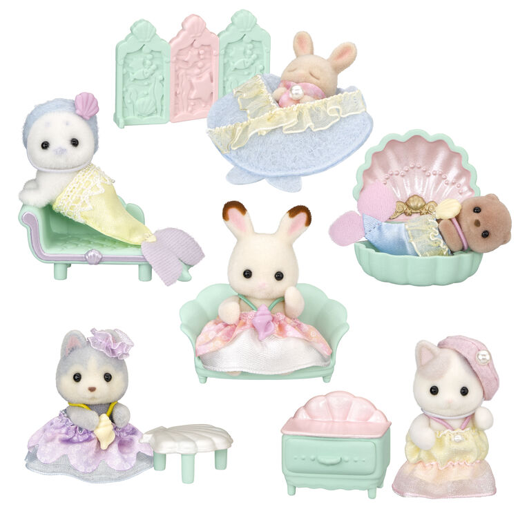 Sylvanian Families Baby Furniture Collection Dreamy Mermaid Blind Box Mystery Bag 75x45x100mm