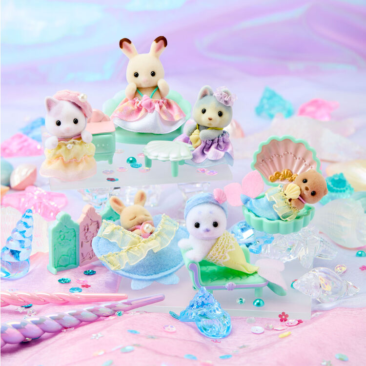 Sylvanian Families Baby Furniture Collection Dreamy Mermaid Blind Box Mystery Bag 75x45x100mm