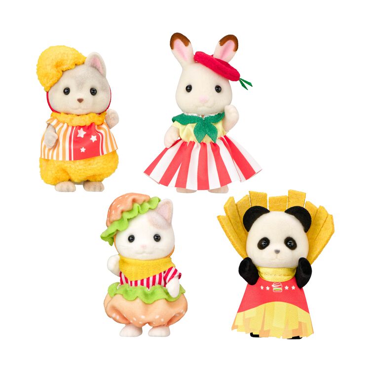 Sylvanian Families Secret Doki Doki Friends Hamburger Shop- Blind Box 75x45x100mm (Shipped Randomly)
