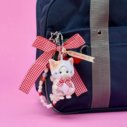 【Limit 1】Sylvanian Families | Latte Cat Boy Boy Keychain Cat Costume Plush Keyring