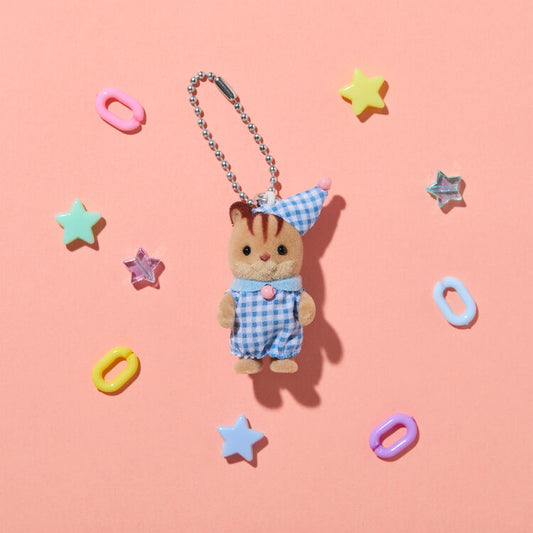 Sylvanian Families | Walnut Squirrel Key Chain/Keychain/Keyring 85X30X150Mm (Pajama)